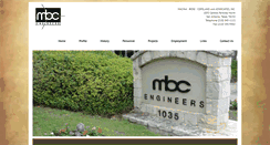 Desktop Screenshot of mbcengineers.com
